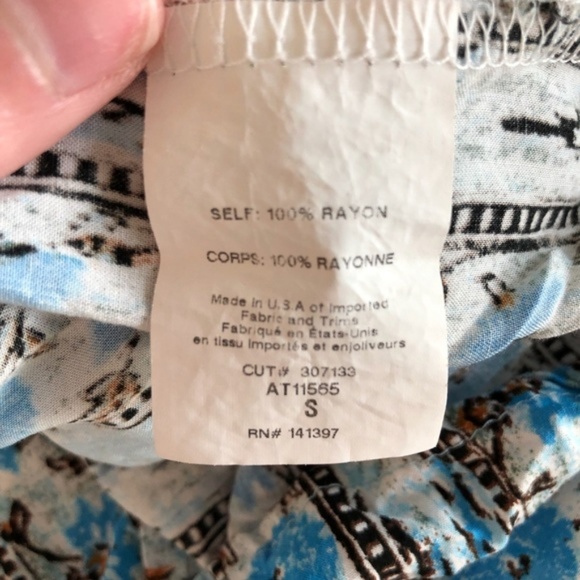 Astr Nordstrom Aztec Print Off The Shoulder Top - Picture 4 of 6